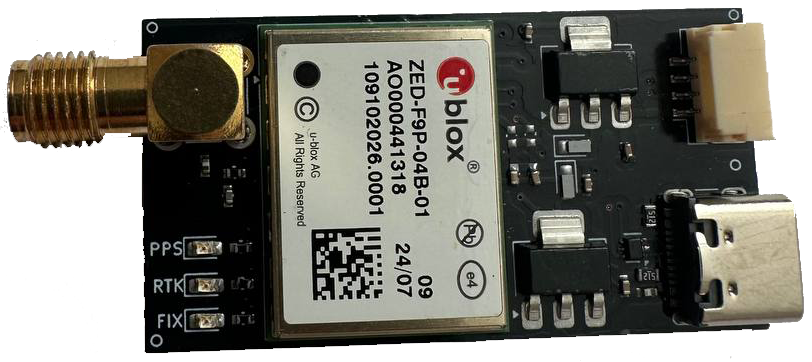 GNSS RTK receiver based on u-blox ZED-F9P